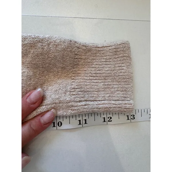 Anthropologie Knitted & Knotted Cardigan Wool‎ Sz S Beige Crochet Fringe Boho - Image 10