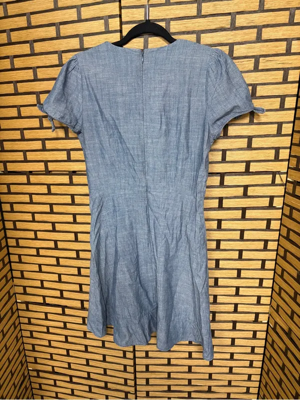 J. Crew chambray cotton dress size 2 - Image 2