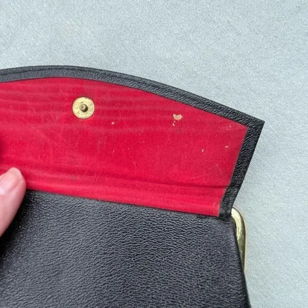 Vintage Renwick Morro Calf leather wallet. Black - Image 6