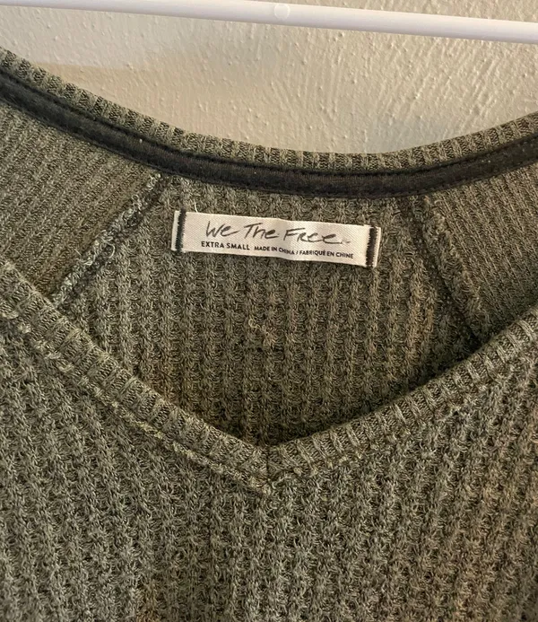 Free People Green We the Free Long Sleeve - Image 2