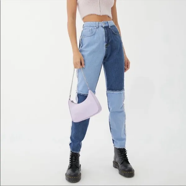 Urban outfitters ragged mom patchwork jeans 32‎ - Image 4