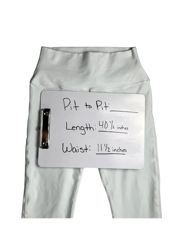 Alo Yoga High-Waist Airlift Flare Leggings White Size Small - Image 7
