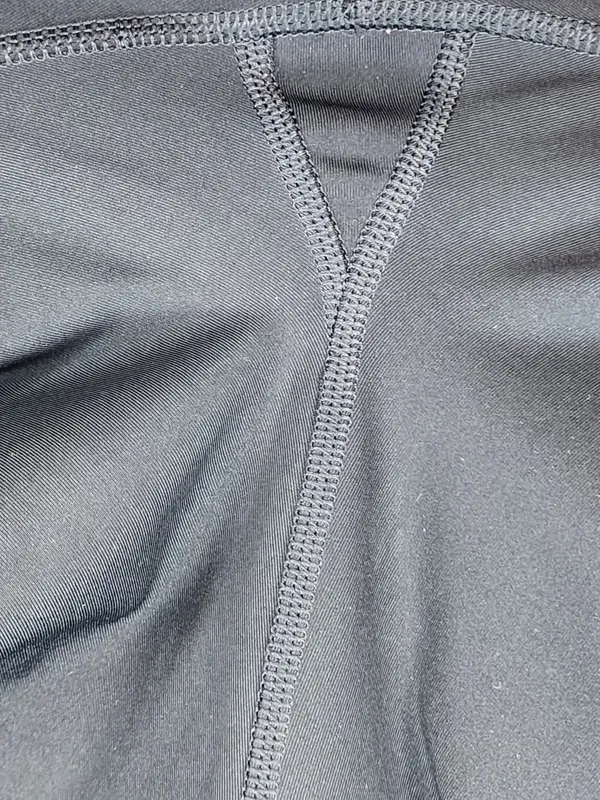 Nike DRI- FIT Women's Black Athletic Leggings with White Swoosh Small - Image 4