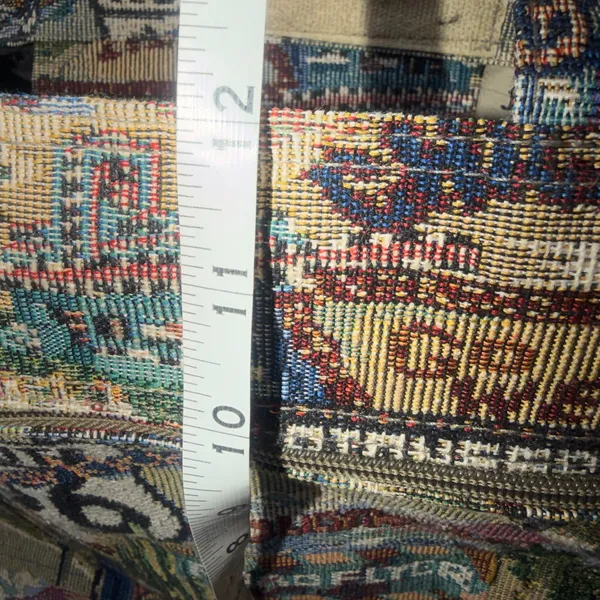 JADE Route 66 Tapestry Tote Bag- 12. x 12in.- Zipper Compartments Vintage - Image 8