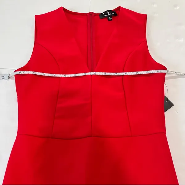 NWT Lulus Be Me Red Sleeveless Bodycon‎ Dress LARGE - Image 8