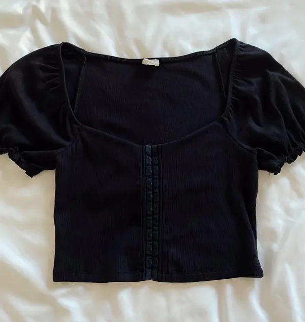 Aritzia Wilfred Free Puff-Sleeve Bustier Top - Image 2