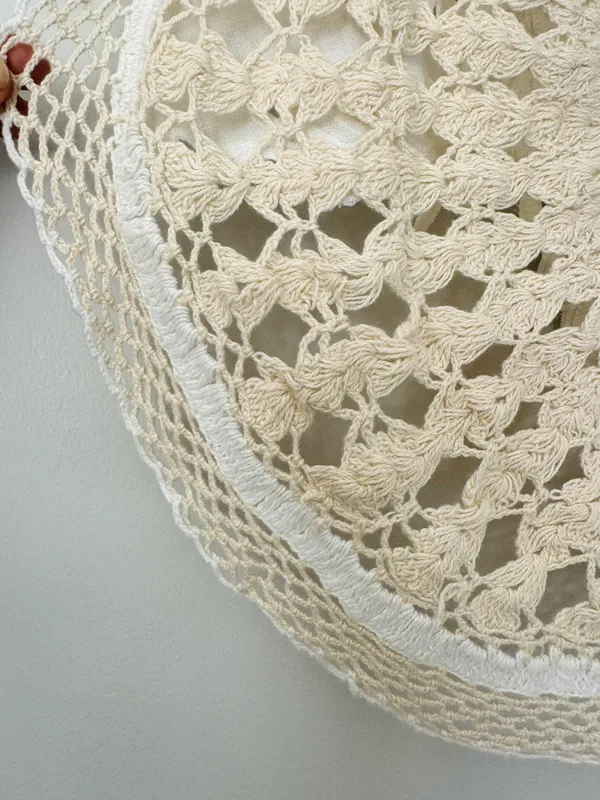 Anthropologie Crochet Embroidered Sweater Tank Top, Size XS - Image 8