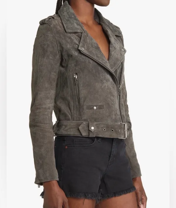 BLANKNYC Suede Moto Jacket Faux - Image 2