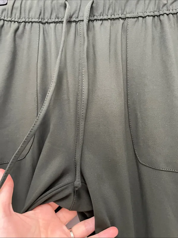 RachelZoe Dark Green Drawstring Pull On Waist Joggers - Size 6 - Image 5