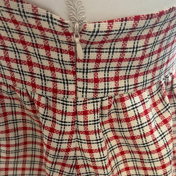 Chic Plaid Spaghetti Strap Top Red - Image 3