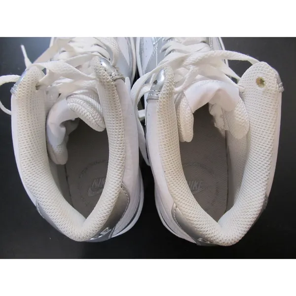 Nike Court Vision Mid White Metallic Silver Women's Size 8.5 CD5436-108 - Image 7