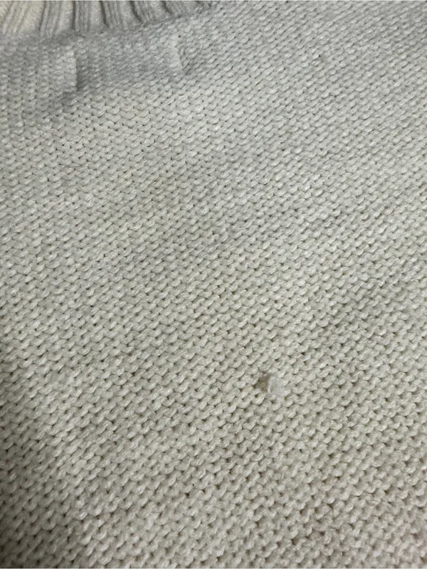 American Eagle Chunky Cable Knit Fringe Sleeve Sweater Small - Image 8