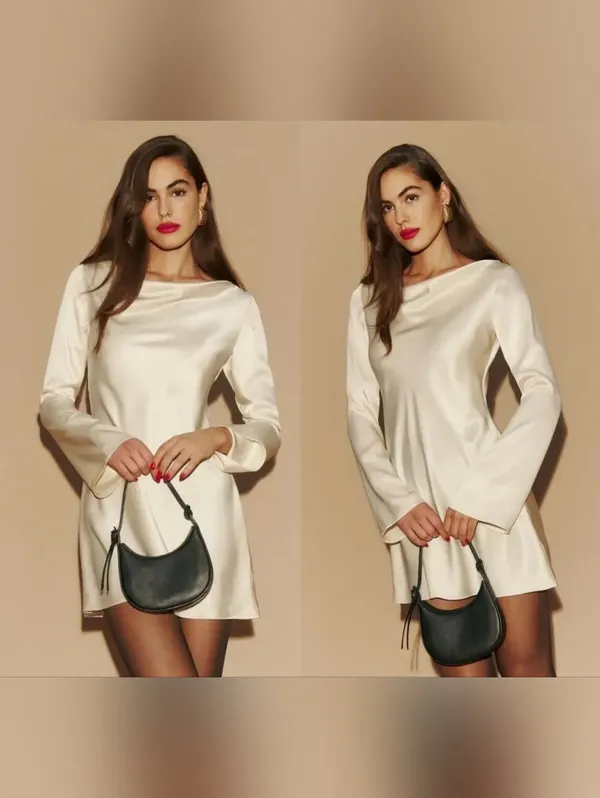 Reformation Astrid Silk Dress - Image 2