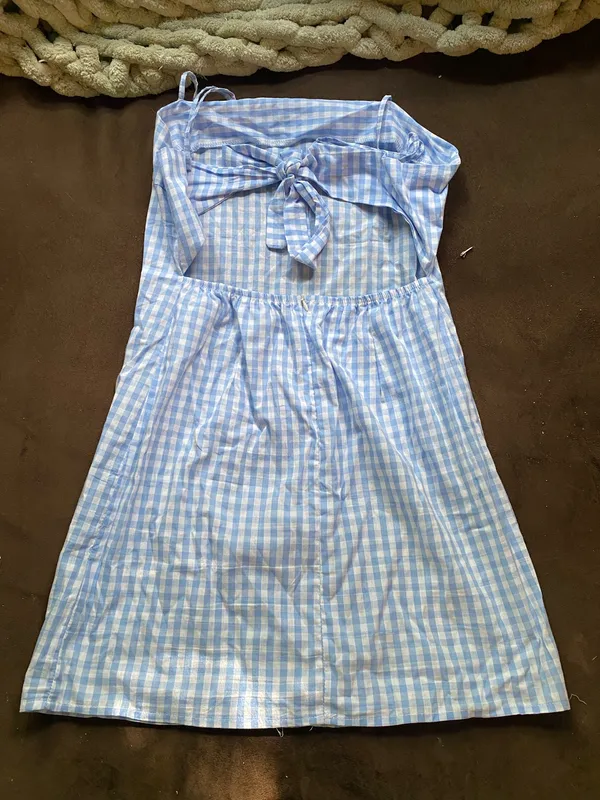 Light blue gingham dress - Image 2