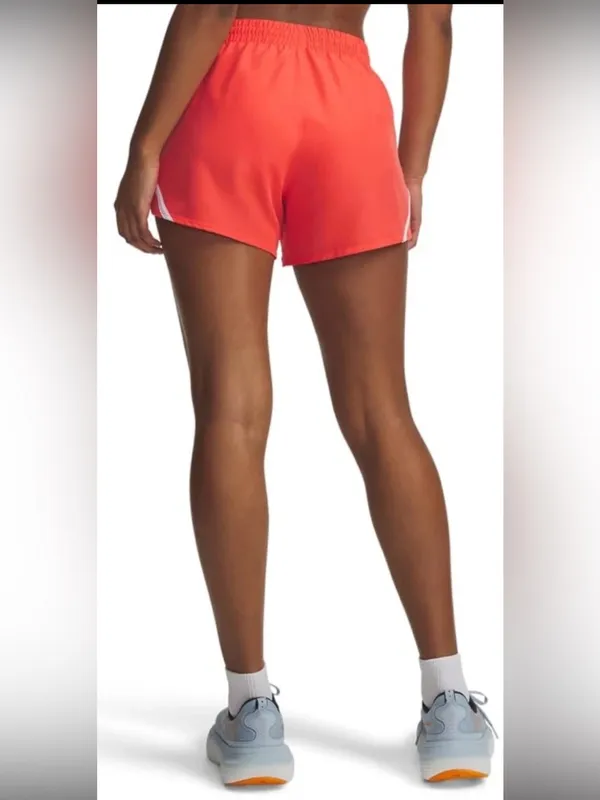 Under Armour Women's Fly by Shorts Venom Red & White Athletic Shorts - Image 9