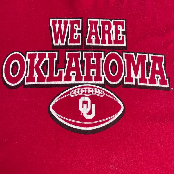 Gildan Vintage Oklahoma University Red T-shirt - Image 3