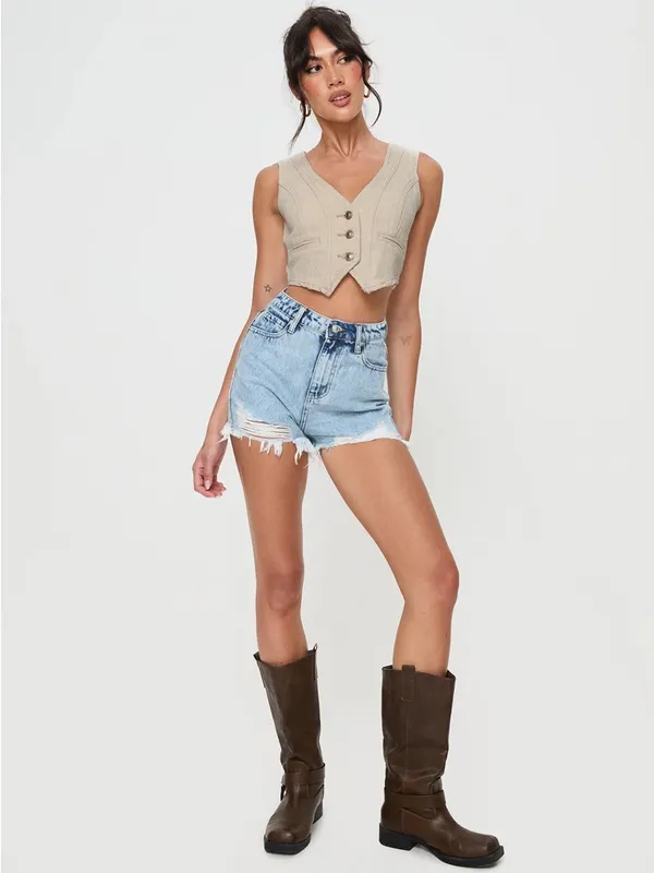 Princess Polly Anne Denim Shorts - Image 11