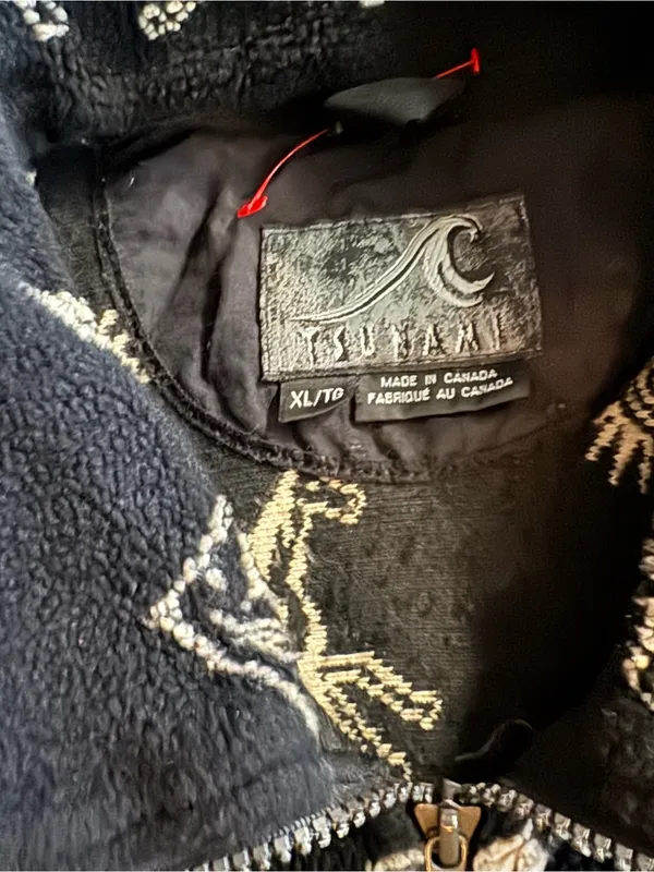 Vintage Tsunami XL Horse Print Sherpa Fleece Western Pullover - Image 3
