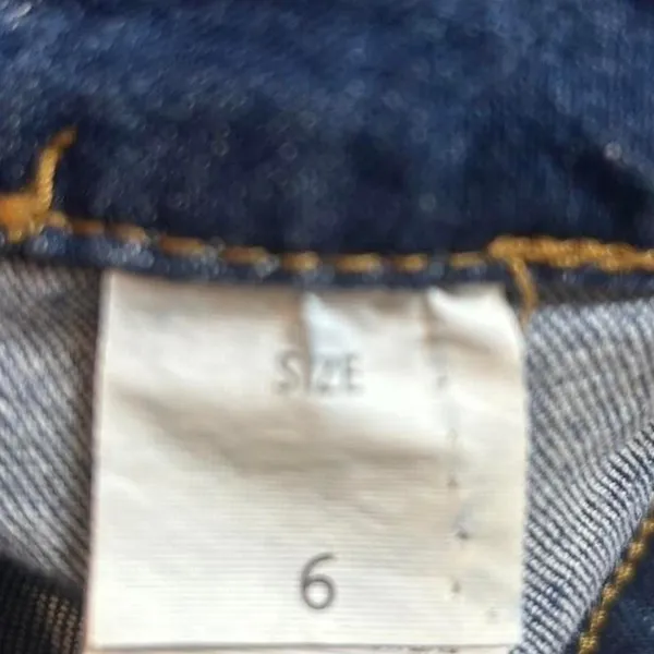 American Vintage Vintage Y2K‎ 2000s Micro Mini Raw Hem Distressed denim shorts - Image 6