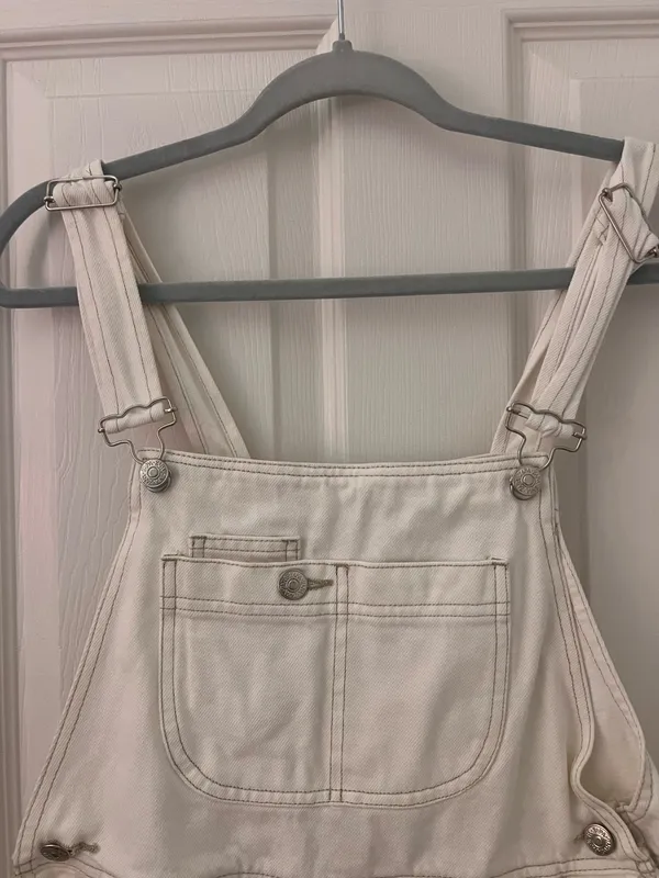 ZARA Denim Romper White - Image 2
