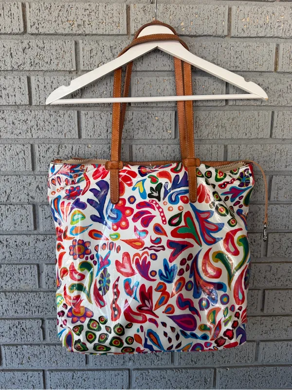 Consuela White Swirly Legacy Market Tote - Image 2