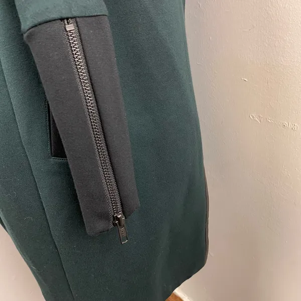 New CABI Dark Green Renaissance Asymmetrical Zip Long Jacket Small 3725 - Image 8