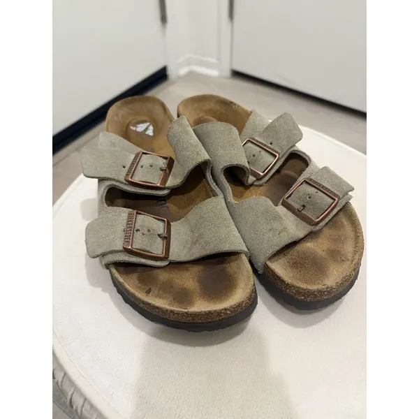 Birkenstock Arizona Suede Leather Soft Footbed Unisex Sandals Shoes--All Colors - Image 2