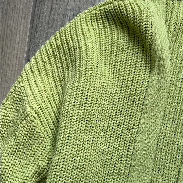 Nasty Gal Lime Knit Sweater - Image 3