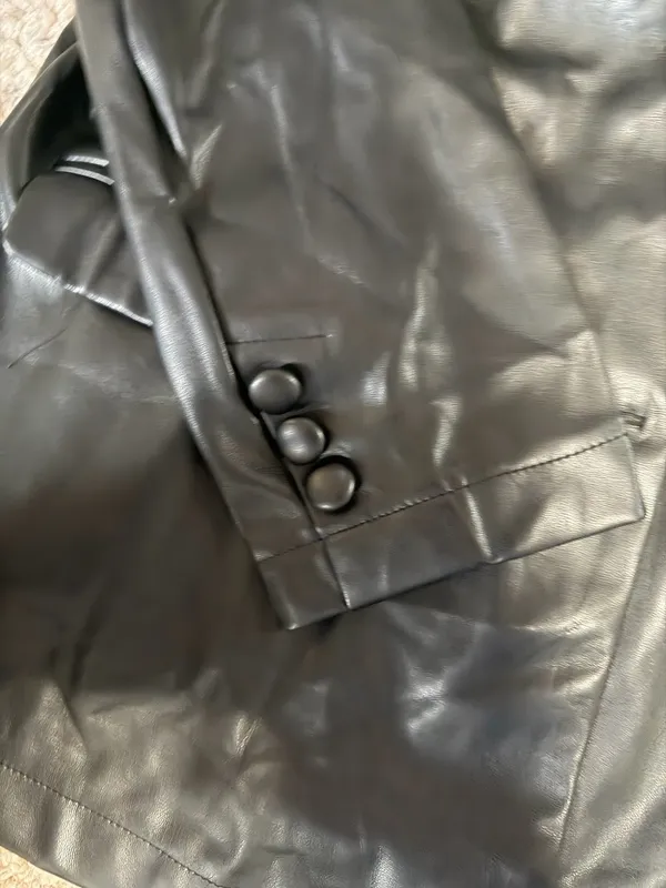 Voy Leather Jacket Black - Image 4
