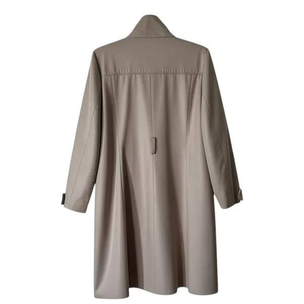 Kenneth Cole Reaction Beige Lined Trench Coat, M - Image 8