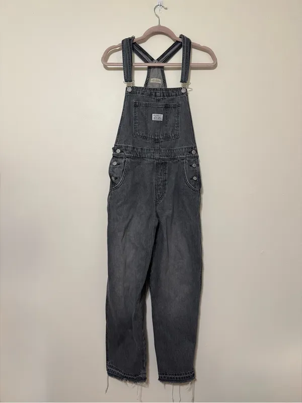 Levi’s Vintage Denim Gray Overalls - Image 3