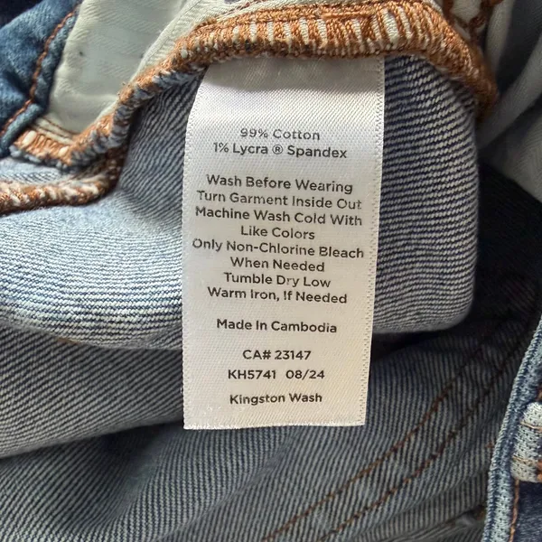 Talbots Stovepipe Ankle Jeans Kingston Wash Straight Leg Mid Rise Size 10 - Image 8