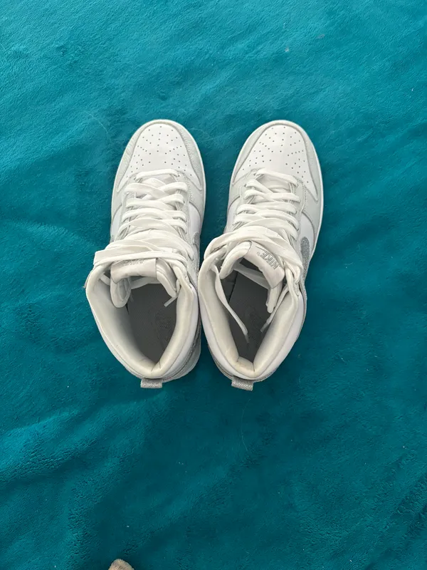 Nike mid dunks gray and white brand new - Image 2