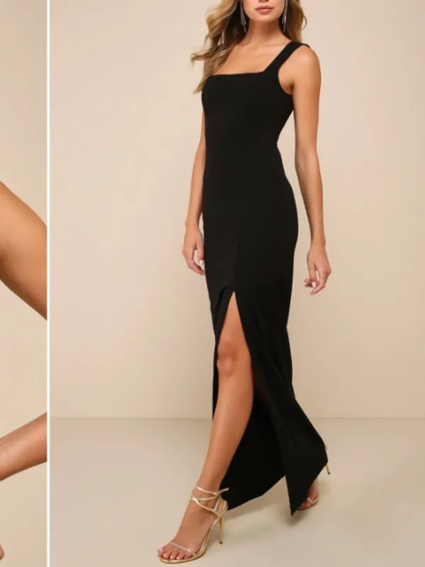 LULU's Sexy Wedding Chic Modern Minimalist Mermaid Trumpet Gown - Image 4