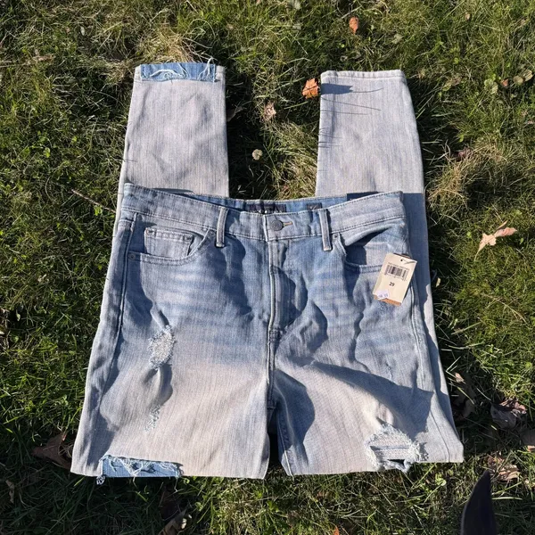 Lucky Brand Light Wash Patchwork Bridgette Skinny Jeans - Image 2