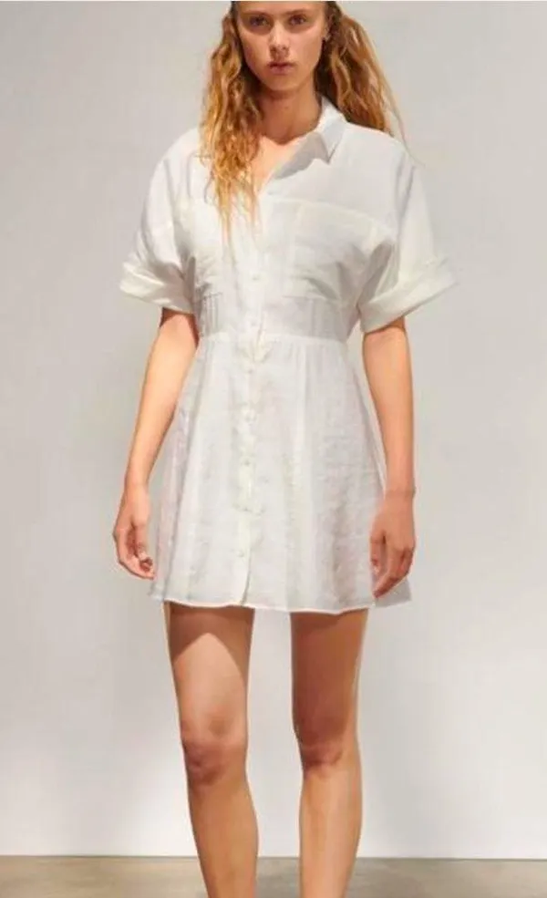 Zara Short Shirt Dress Medium - Image 3