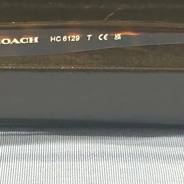 Coach Black and Brown Tortoise Frame Eyeglasses Frame and Coach Hard Case only. - Image 5