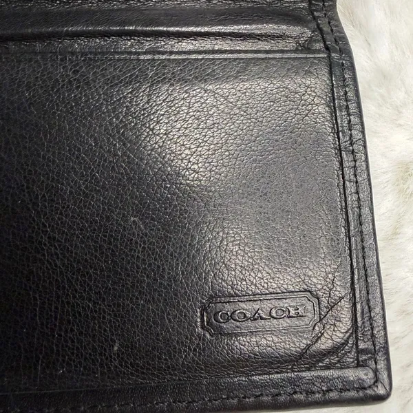 Vintage Coach Black Card Slot Case - Image 4