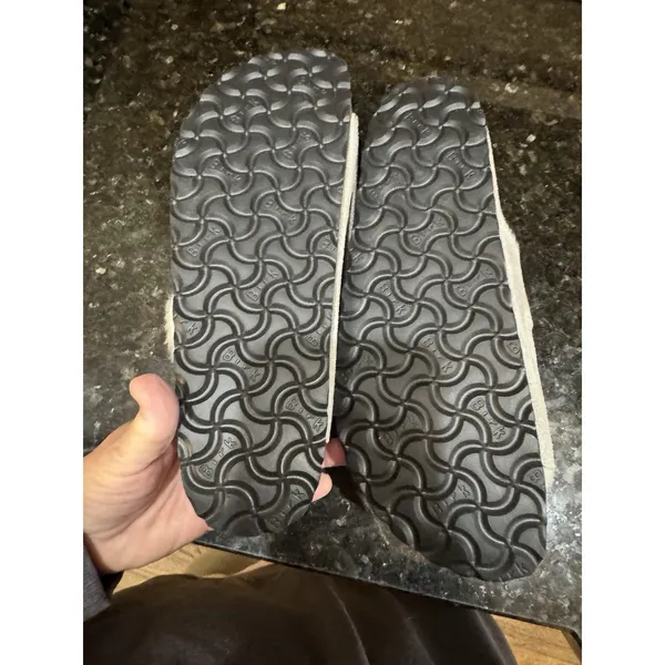 Birkenstock Arizona Genuine Shearling Slide Sandal Size 40 US Women's 9 Men's 7 - Image 6