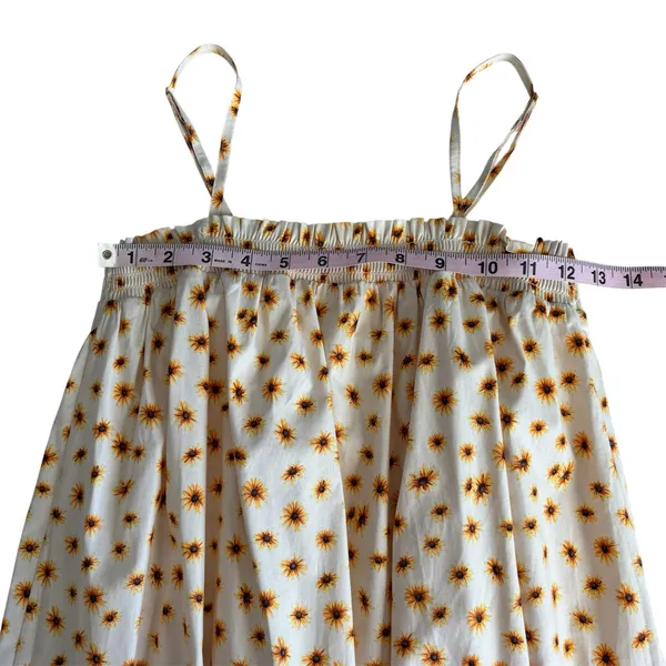 WeWoreWhat Ivory Ditsy Daisy Boho Floral Smocked Midi Dress Women’s Size XS NWT - Image 3