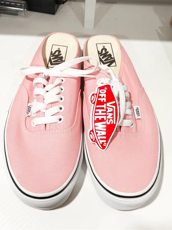 Vans Classic Authentic Mule Skate Shoes Sneakers Powder Pink Size 10.5 NEW - Image 2