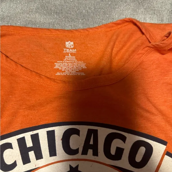 NFL Orange Long Sleeve Tee Chicago Bears - Image 2