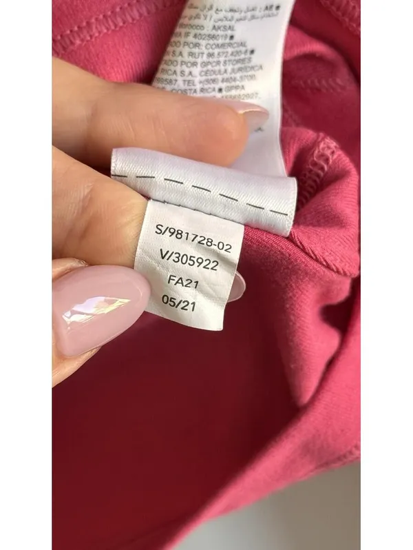 Athleta Shanti Top Dragonfruit Pink Long Sleeve Crop Top Size L - Image 9