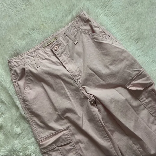 Levi’s 94 Baggy Cargo Pants Chalk Pink Women’s Size 27/30 Y2K 90s - Image 5