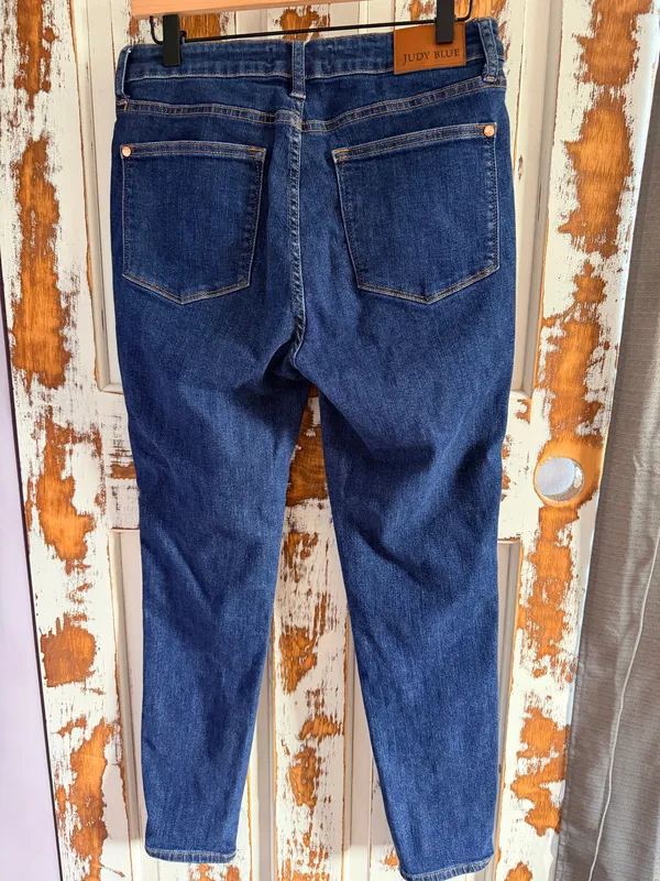Judy Blue Coastal Cowgirl Parisian Mobwife Timeless Skinny Jeans Size 11/30 - Image 2