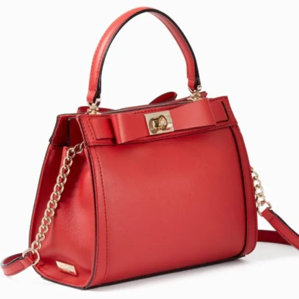 Authentic Kate Spade leather small kisslock 2 compartments Crosby /satchel - Image 6