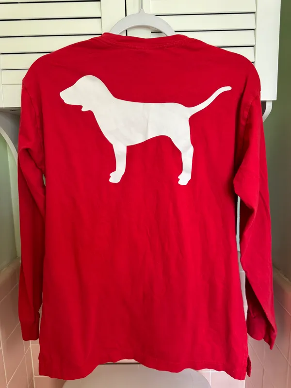PINK Victoria’s Secret Long Sleeve PINK Tee - Image 3