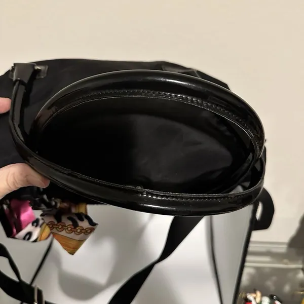 Kate Spade NY Carmen Black Nylon Convertible Fold Flap Satchel Bag w Crossbody - Image 3