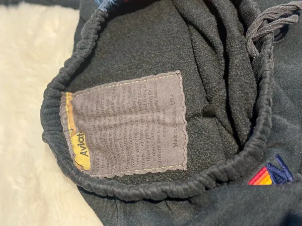 Aviator Nation 5 Stripe Hoodie & Sweatpants Set – Navy – Hoodie XS / Pants S – Preloved - Image 8