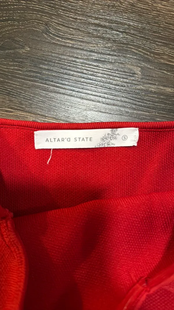 Red Tube Top Altar'd State - Image 3